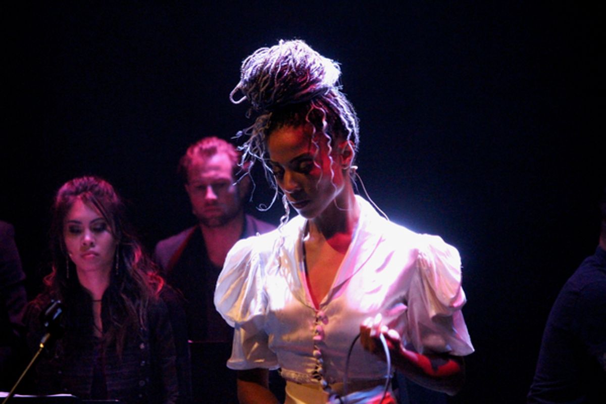 Tamyra Gray (with Ashley Argota and Jon Robert Hall) at 