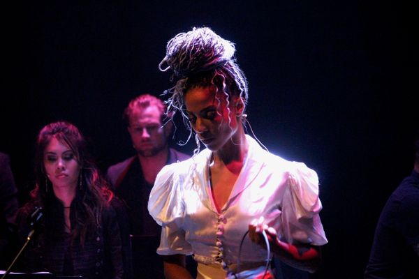 Tamyra Gray (with Ashley Argota and Jon Robert Hall) Photo