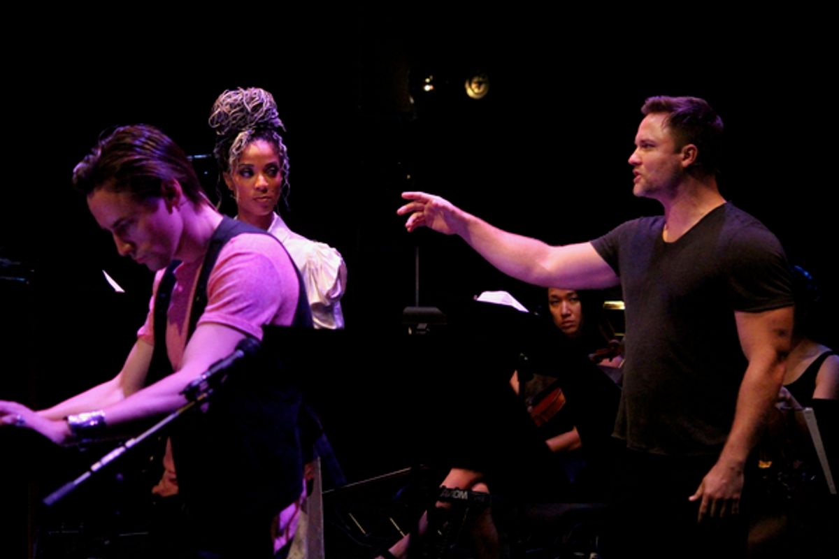 Reeve Carney, Tamyra Gray, and Scott Porter at 