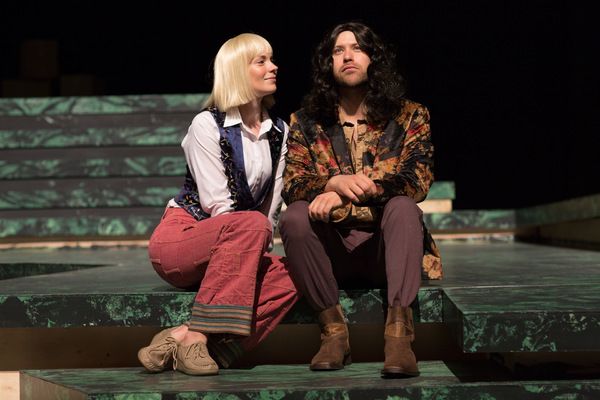 Tracie Thomason (Viola/ Cesario) and Dylan Paul (Duke Orsino) in TWELFTH NIGHT.

2017 Photo