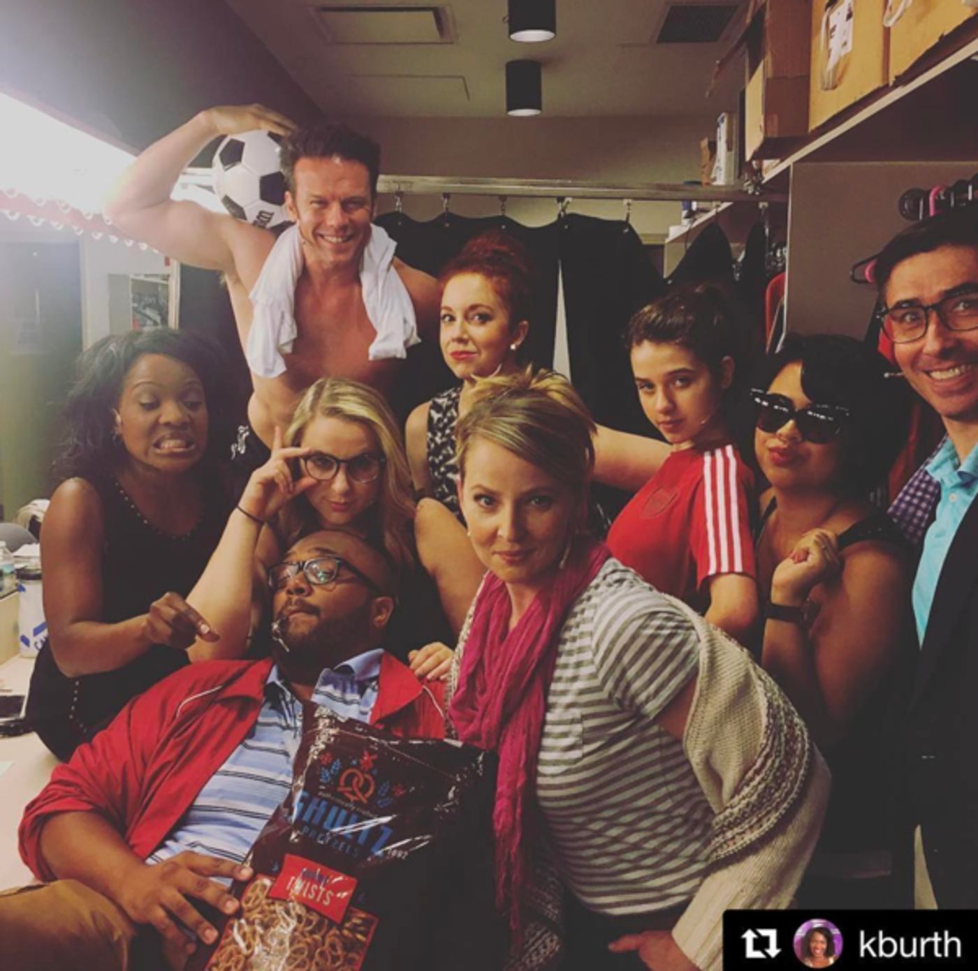 Photo Flash: Hoop, Hoop, Hooray! THE KING AND I Celebrates a Two Show Day, and More Saturday Intermission Pics!  Image