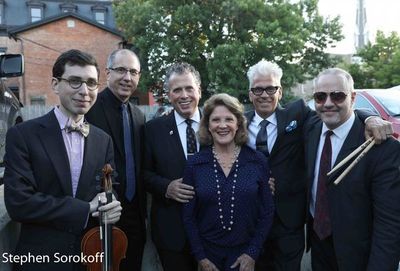 Aaron Weinstein, Tom Hubbard, Billy Stritch, Linda Lavin, Steve Bakunas, Ron Afif Photo