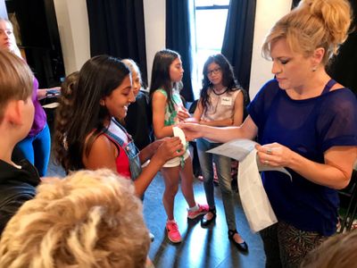 Felicia Finley assigns characters for the musical acting lesson at Actors Connection  Photo