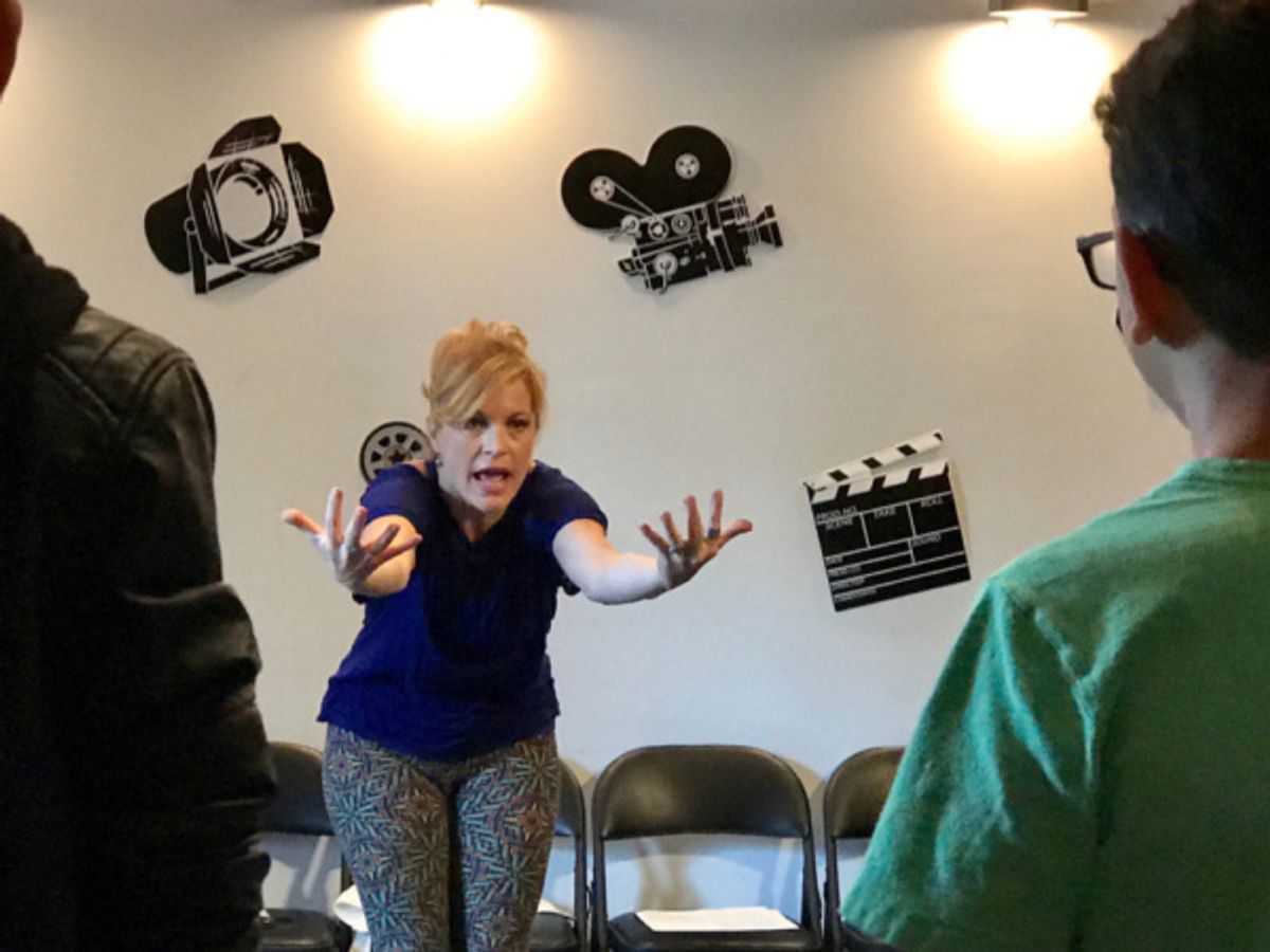 Felicia Finley teaches a class about movement for the actor at Actors Connection Performing Arts Camp. at 