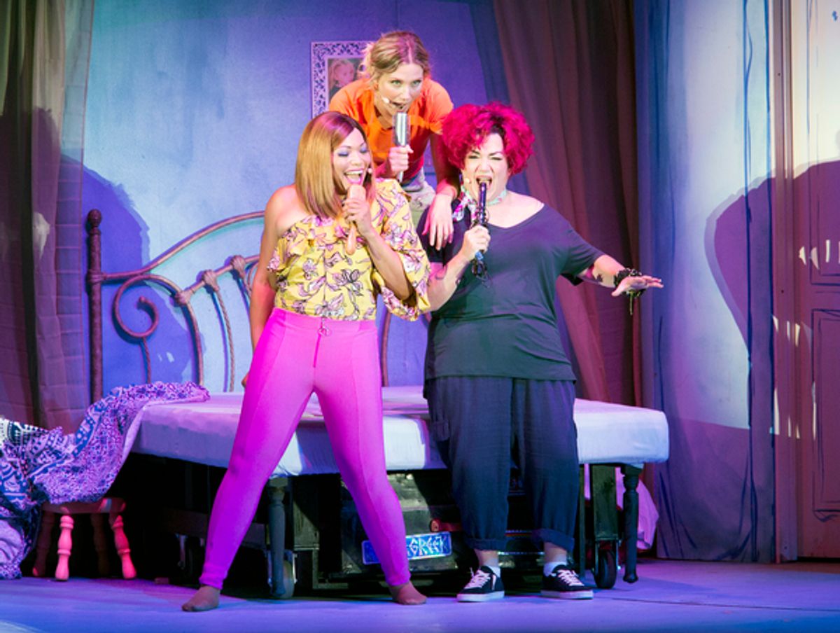 Lea DeLaria, Jennifer Nettles and Tisha Campbell-Martin at 