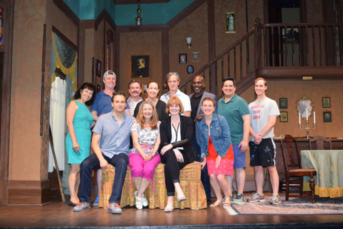 Tony Award nominated HELLO, DOLLY! actress and BTG alum Kate Baldwin with the cast of ARSENIC AND OLD LACE, as well as BTG's Artistic Director/CEO Kate Maguire
  at 