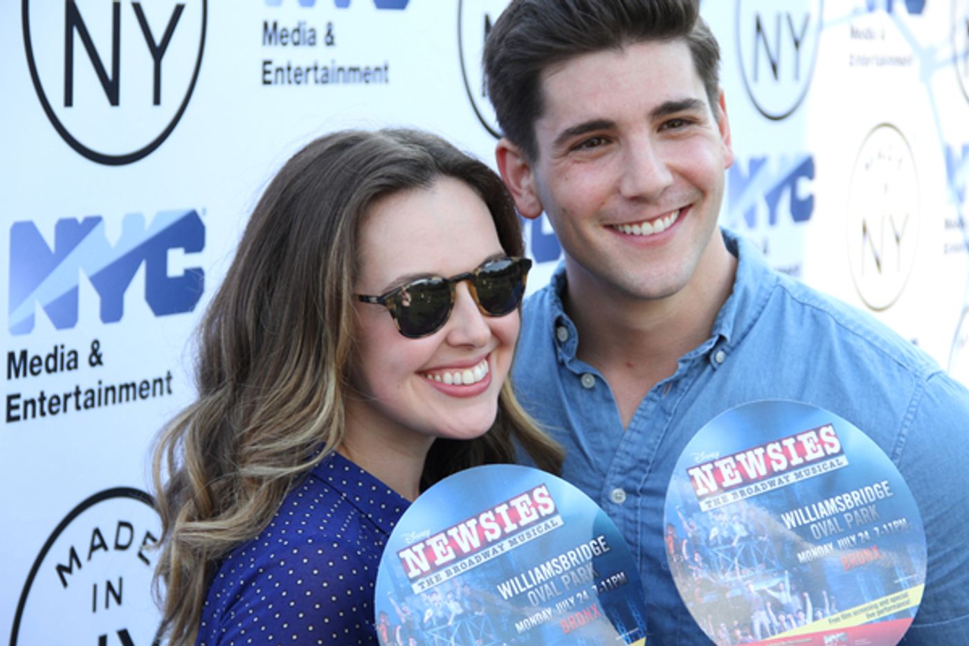 Photo Flash: Tommy Bracco, Liana Hunt and Adam Kaplan Take Part in Disney's NEWSIES Screening for 'Broadway in the Boros'  Image