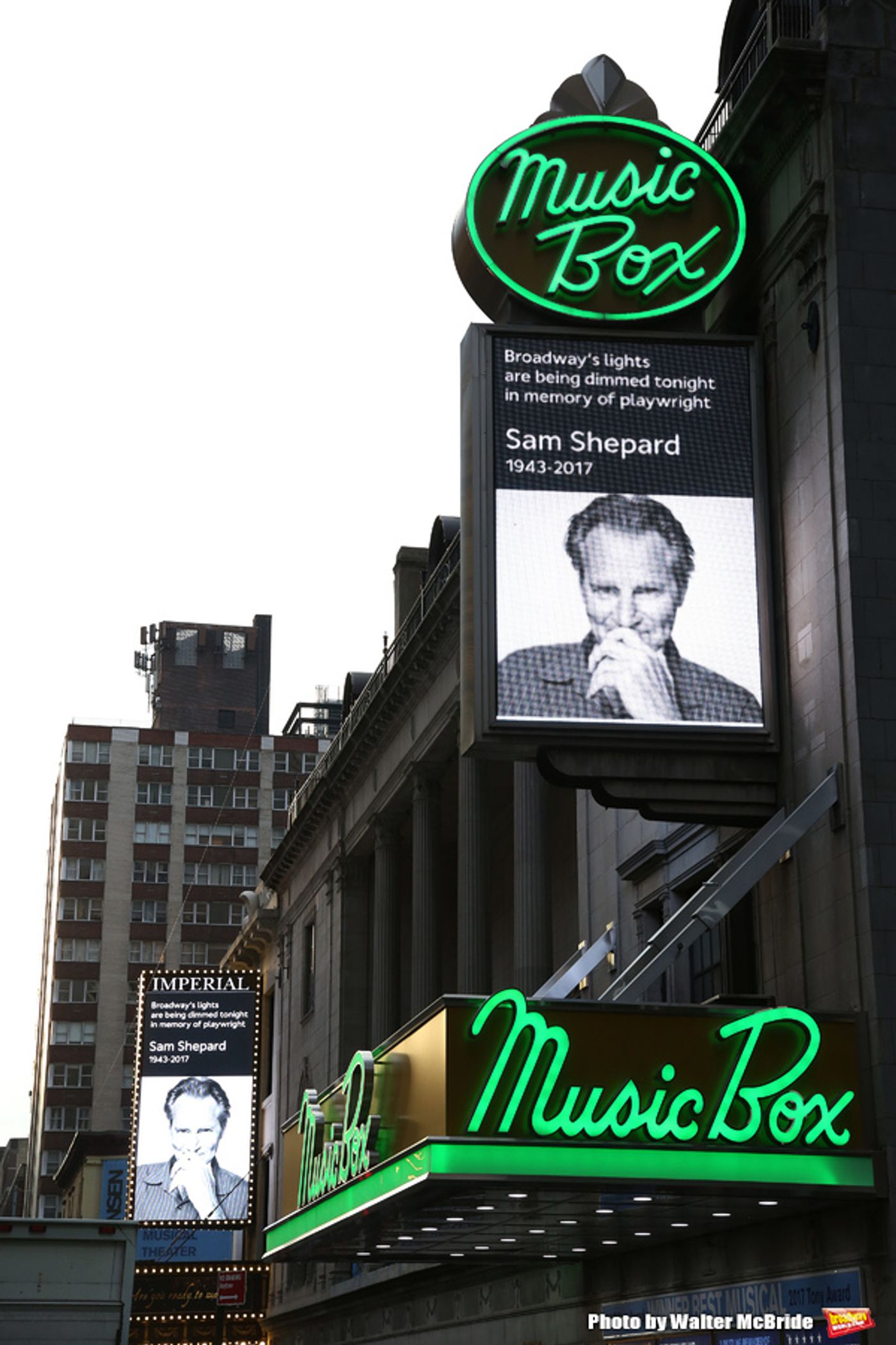 Photo Coverage: Broadway Dims The Lights In Memory Of Sam Shepard Photo Coverage: Broadway Dims The Lights In Memory Of Sam Shepard Image