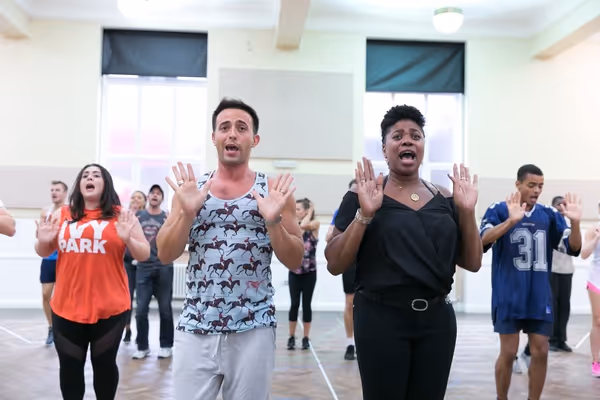 Jon Tsouras, Brenda Edwards, Rebecca Mendoza, Layton Williams Photo