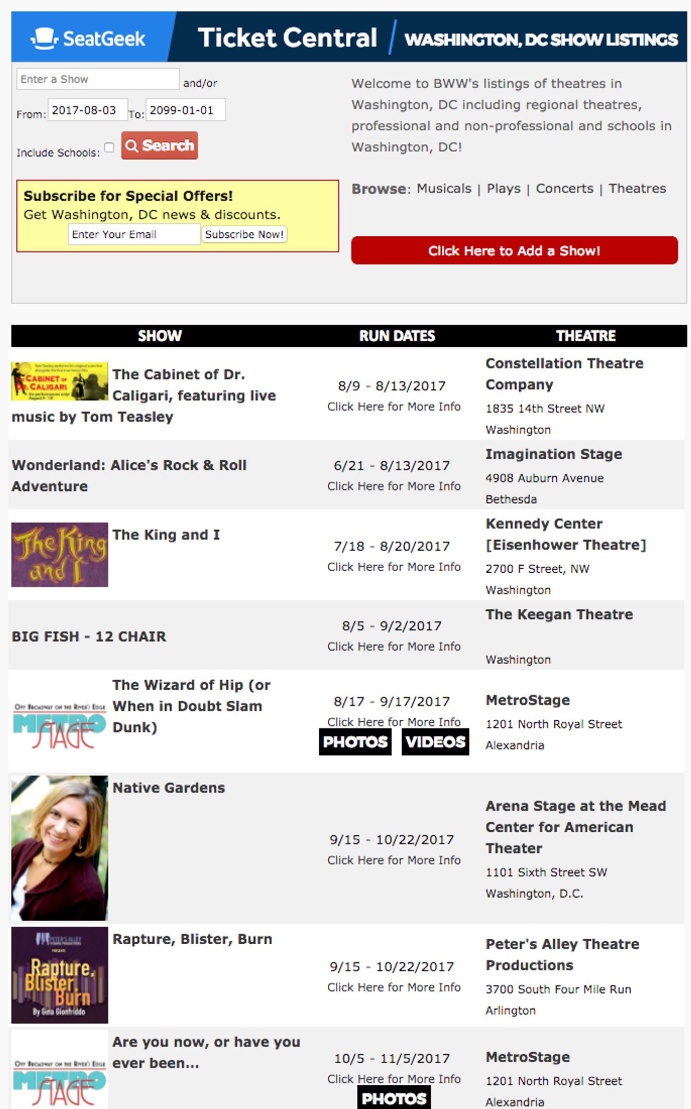 How to Add and Modify Profiles and Productions in BroadwayWorld's Database  Image