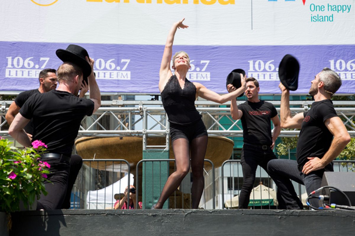 Michael Scirrotto, David Bushman, Robyn Hurder, Denny Paschall, Peter Nelson at 