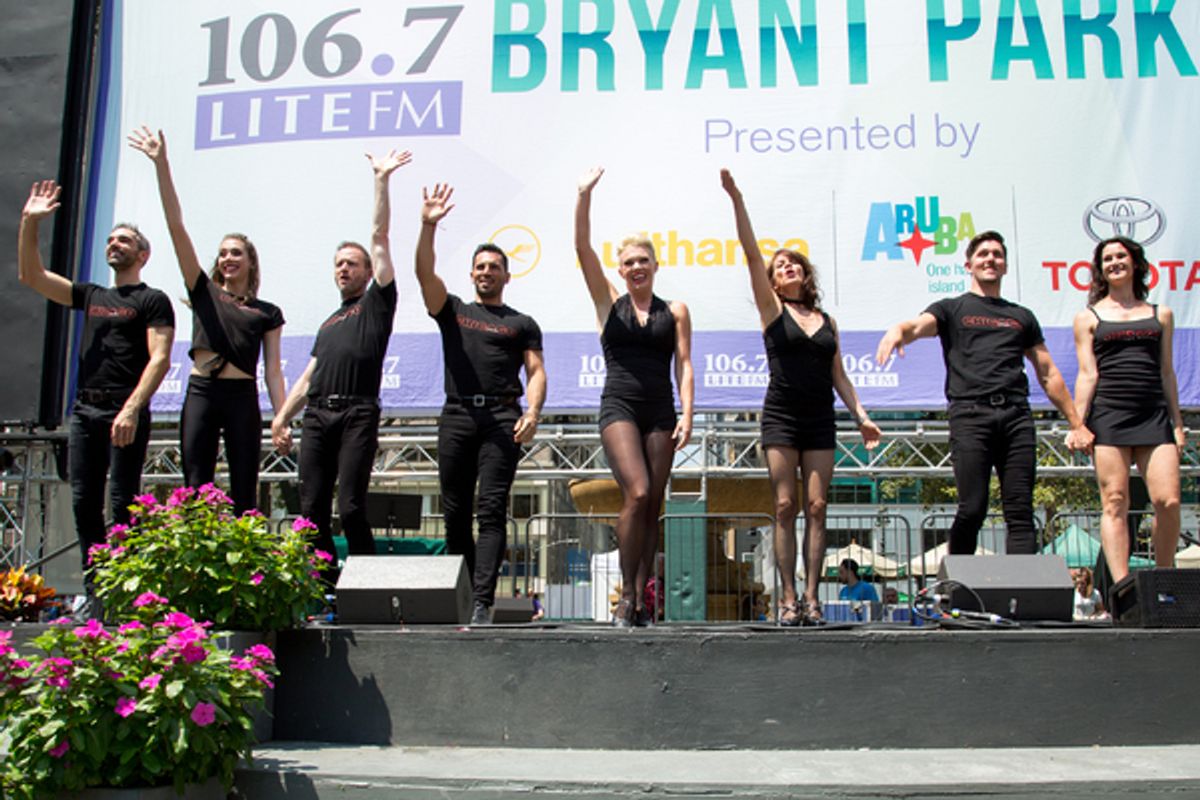 Peter Nelson, Jessica Ernest, David Bushman, Michael Scirrotto, Robyn Hurder, Donna Marie Asbury, Denny Paschall, Jennifer Dunne at 