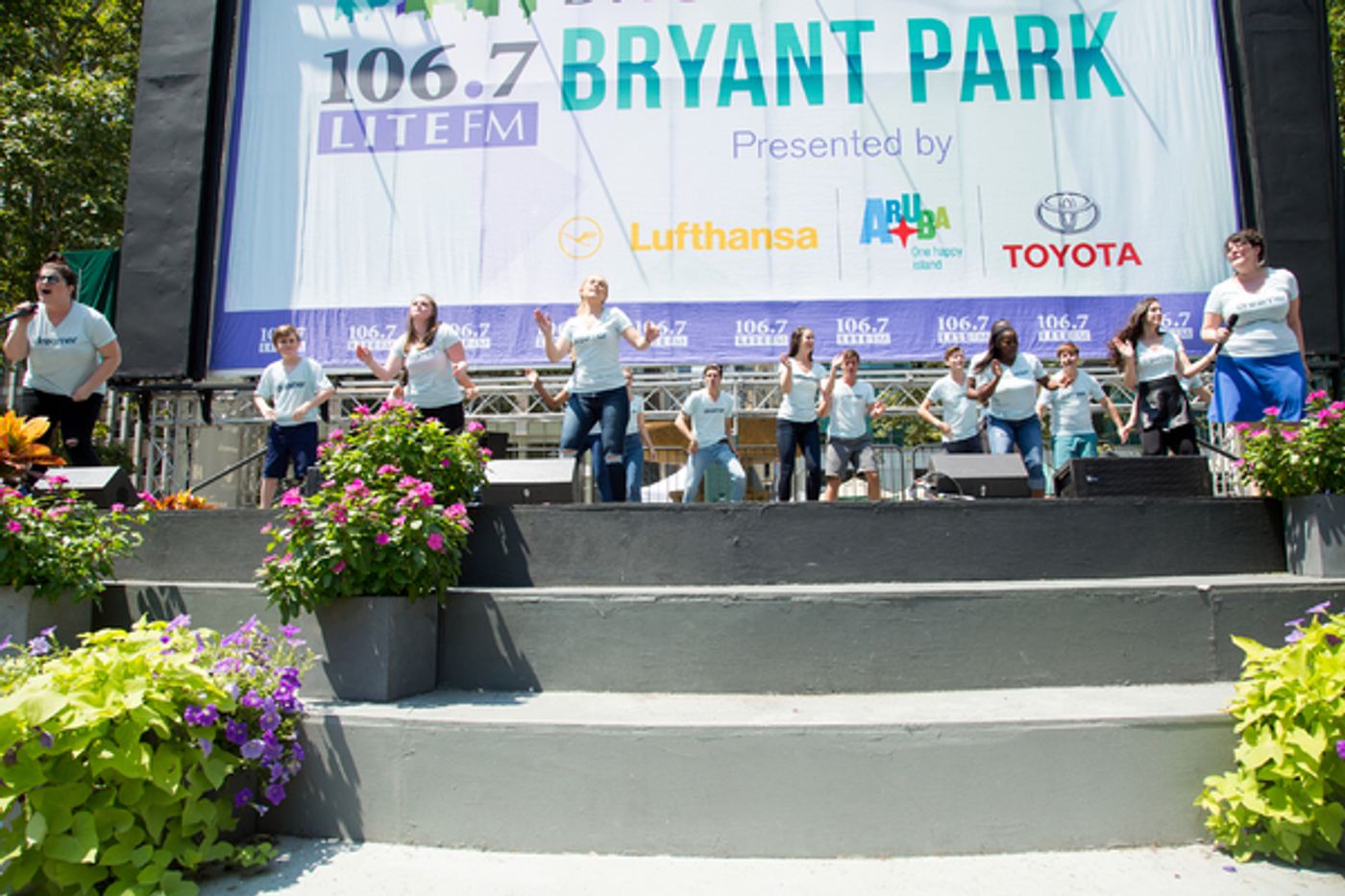 Photo Coverage: The Casts of MISS SAIGON, GREAT COMET & More Belt It Out at Bryant Park!  Image