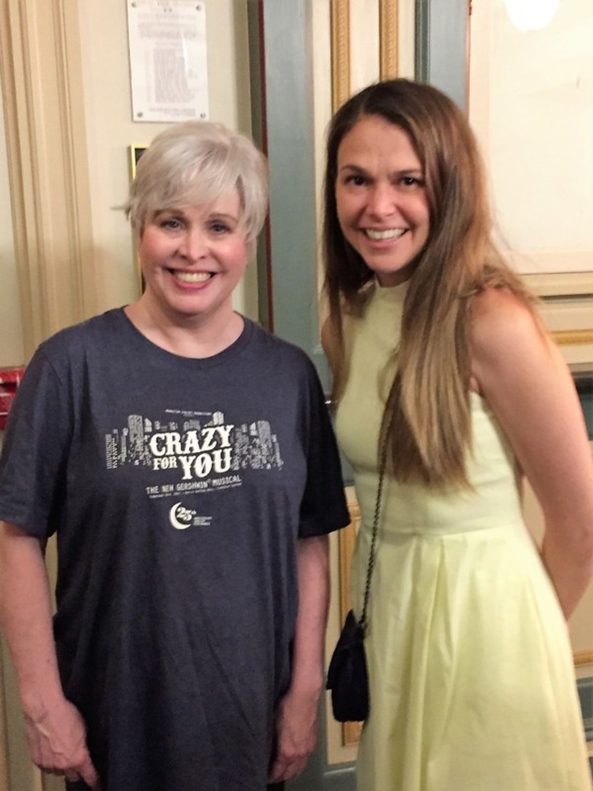 Nancy Opel and Sutton Foster at 