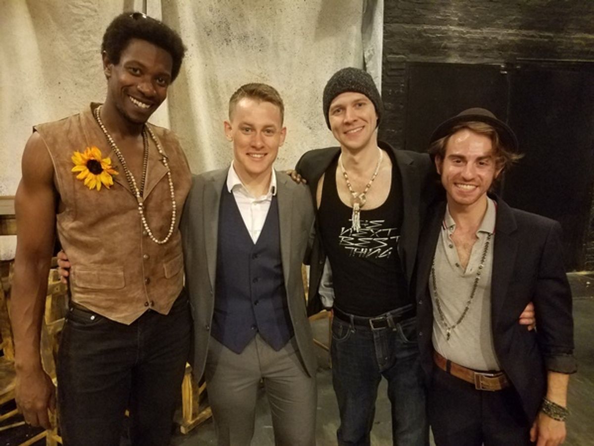 Evan Tyrone Martin, Liam Quealy, Matt Keffer and Aaron M. Davidson at 