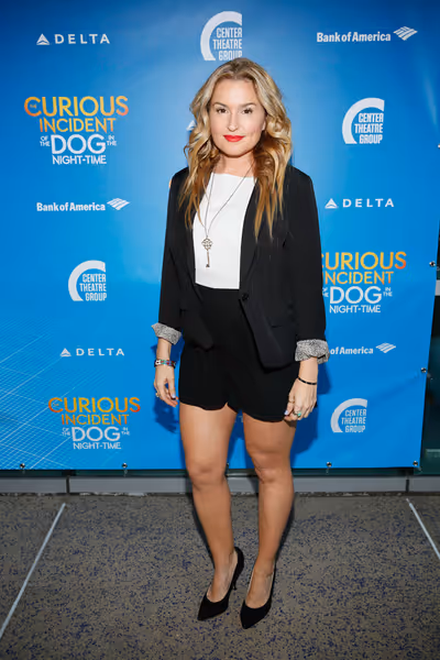 Actor Mara Marini arrives for the opening night performance of "The Curious Incident  Photo