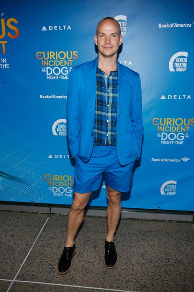 Actor Peter Paige arrives for the opening night performance of "The Curious Incident  Photo