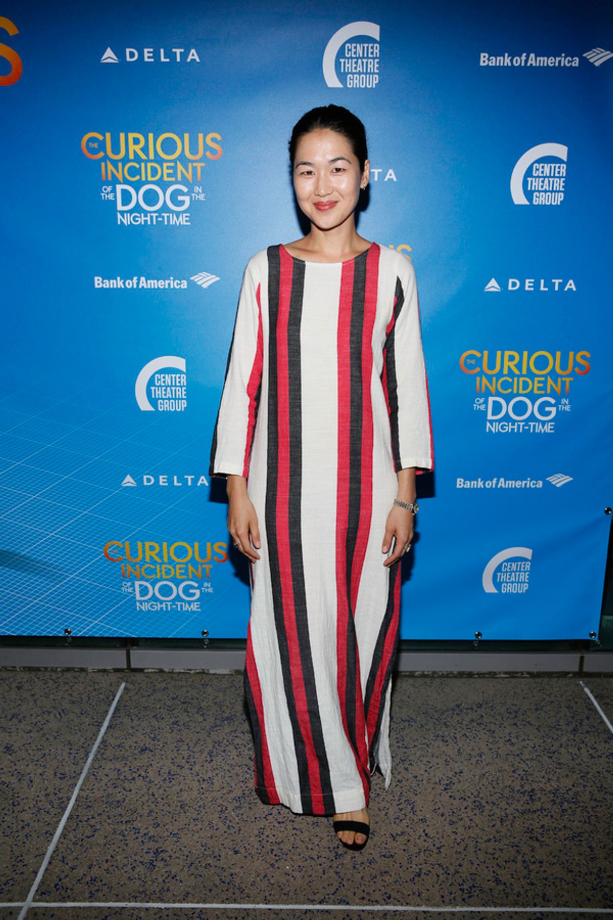 Actor Jackie Chung arrives for the opening night performance of 'The Curious Incident of the Dog in the Night-Time' at Center Theatre Group/Ahmanson Theatre on Thursday, August 3, 2017, in Los Angeles, California. (Photo by Ryan Miller/Capture Imaging) at 