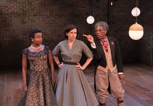 Quincy Tyler Bernstine, Hannah Cabell and AndrÃ© De Shields Photo