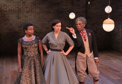 Quincy Tyler Bernstine, Hannah Cabell and AndrÃ© De Shields Photo