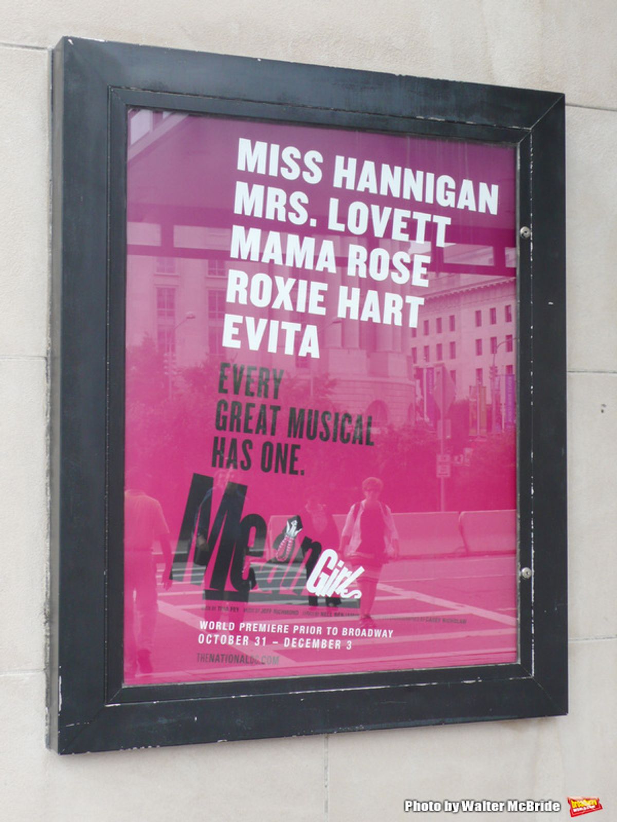 Theatre Marquee for Tina Fey's new musical adaptation of 'Mean Girls' on August 6, 2017 at the National Theatre in Washington, D.C.  at 