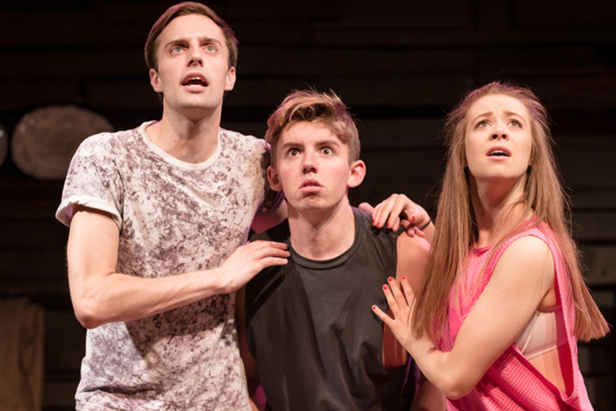 Laurie Denman, Jacob Seickell, and Lowri Hamer at 