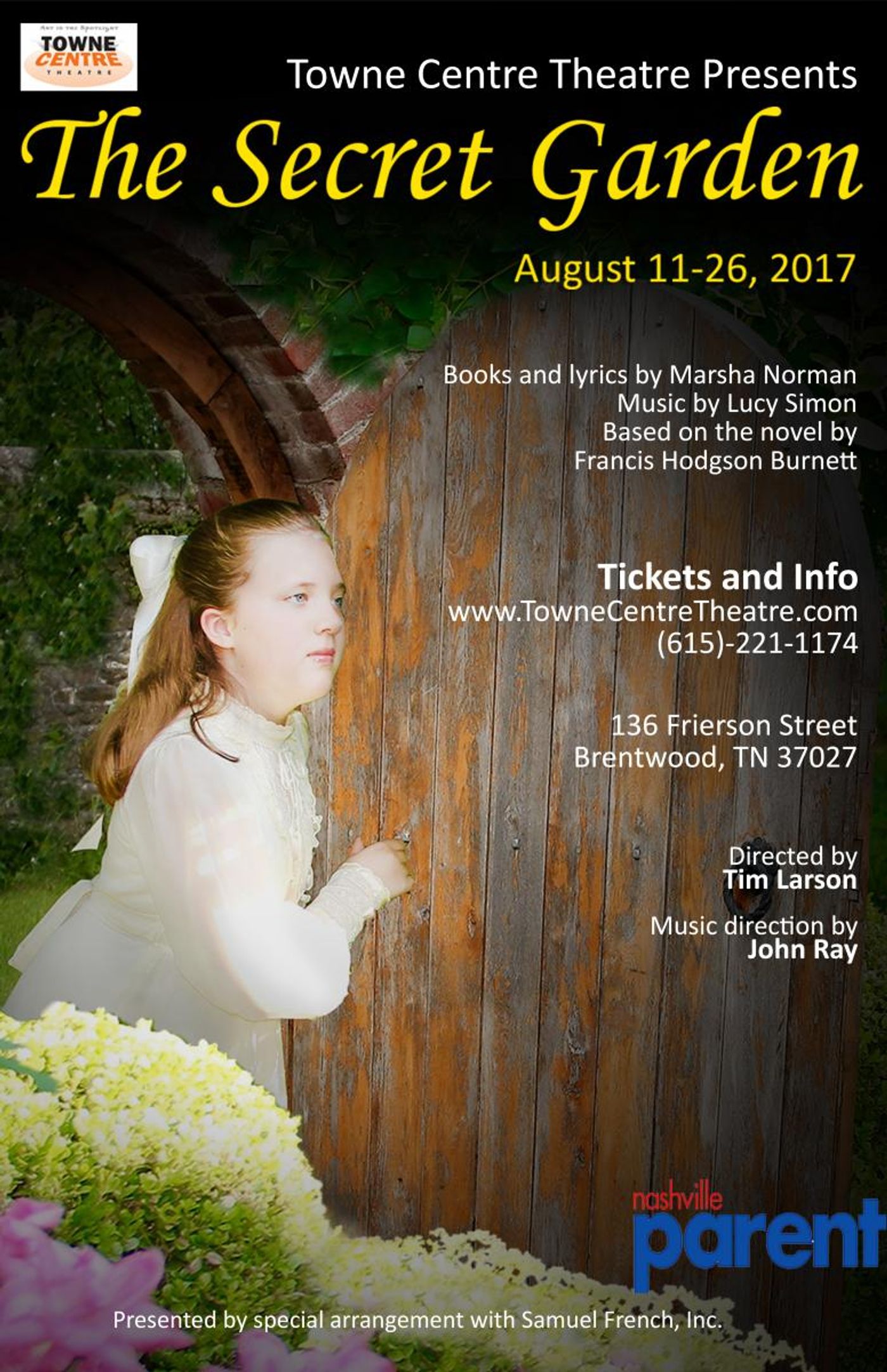 THE SECRET GARDEN Set to Open at Towne Centre Theatre Friday  Image