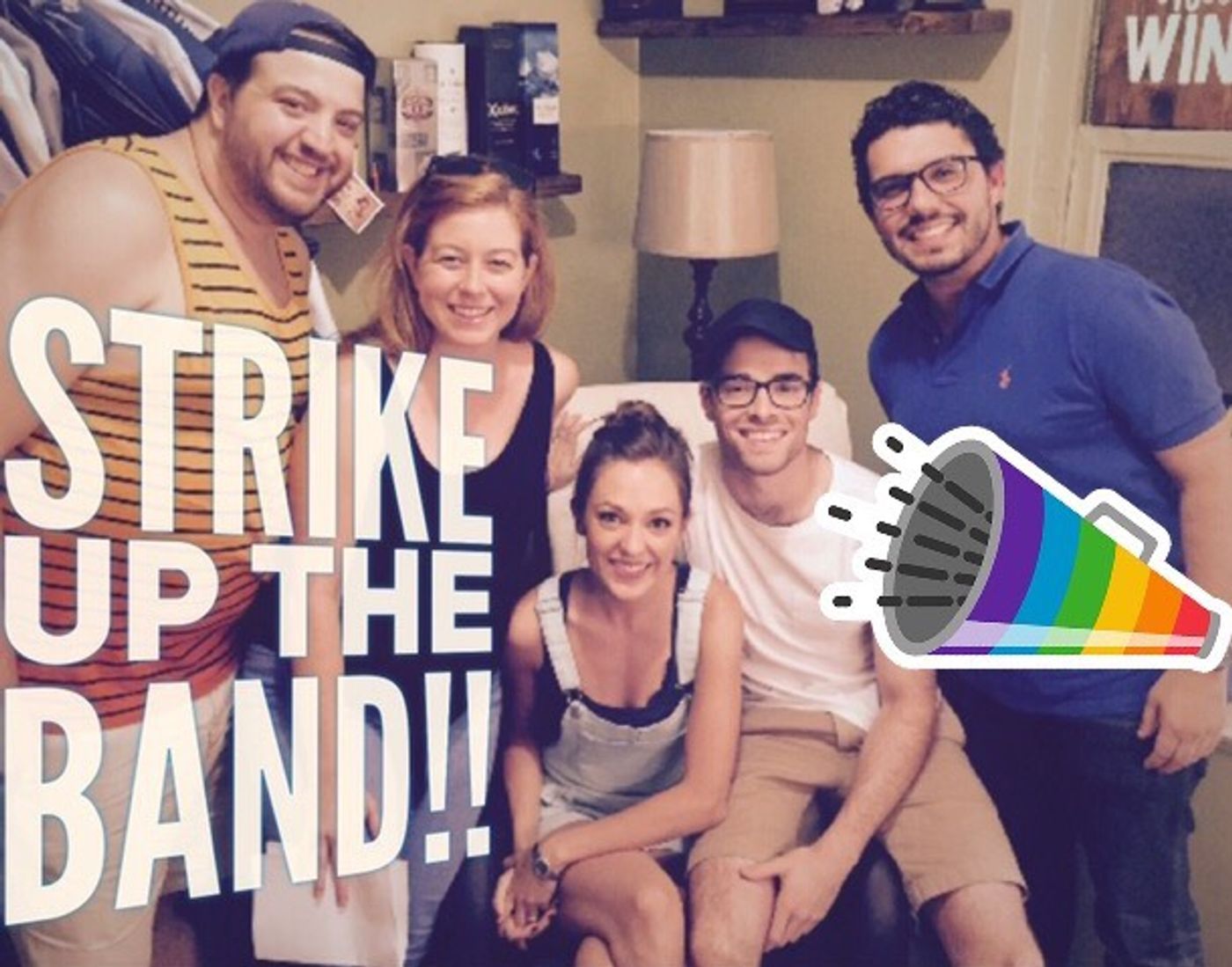 The Broadwaysted Podcast Sips and Swings with BANDSTAND's Laura Osnes and Corey Cott and Makes a Big Announcement  Image