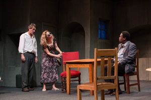 Andrew Buckland, Jennifer Steyn and Mncedisi Shabang Photo