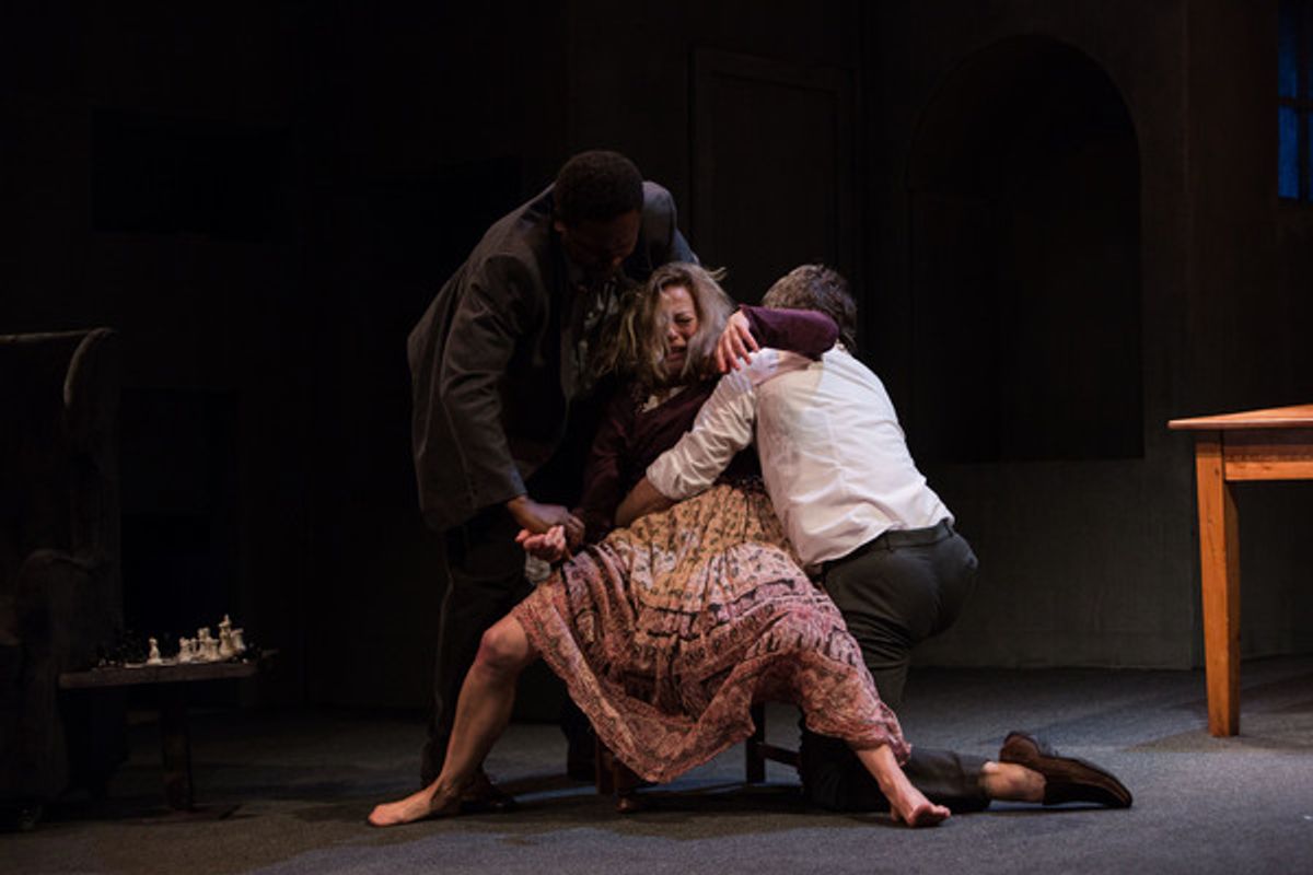 Mncedisi Shabang, Jennifer Steyn and Andrew Buckland at 