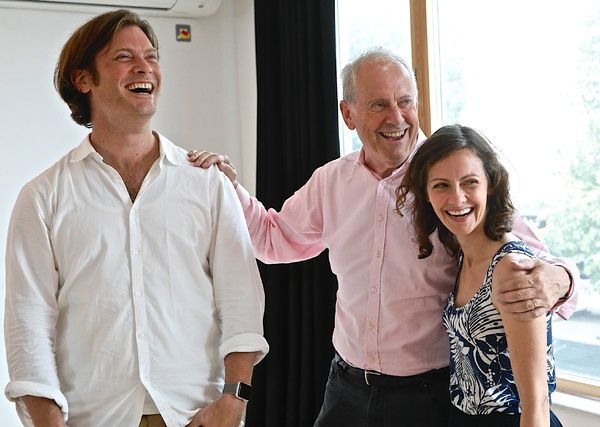 Benet Brandreth, Gyles Brandreth, and Kosha Engler Photo