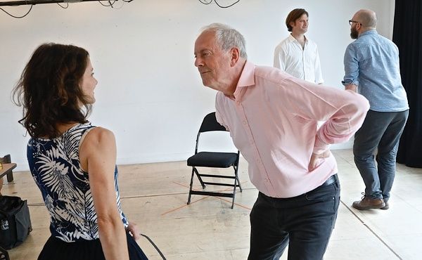 Kosha Engler and Gyles Brandreth Photo