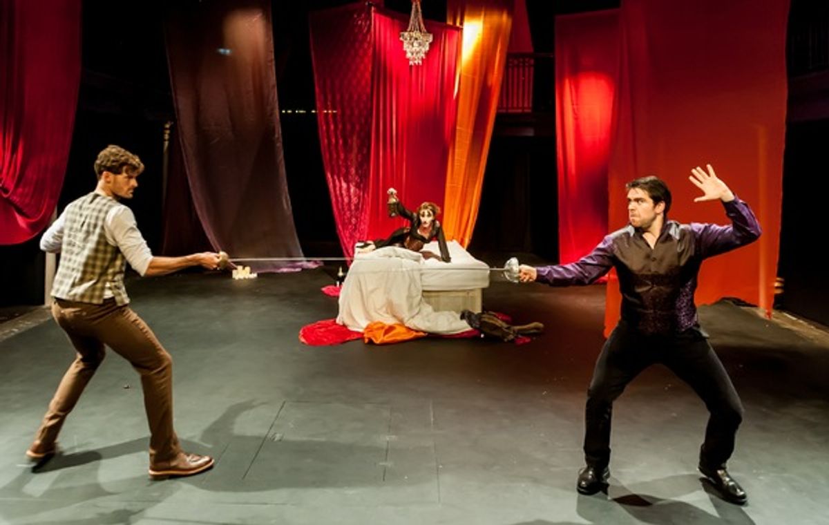 Nick Dwyer, Becca Marriott, and Lawrence Thackeray at 