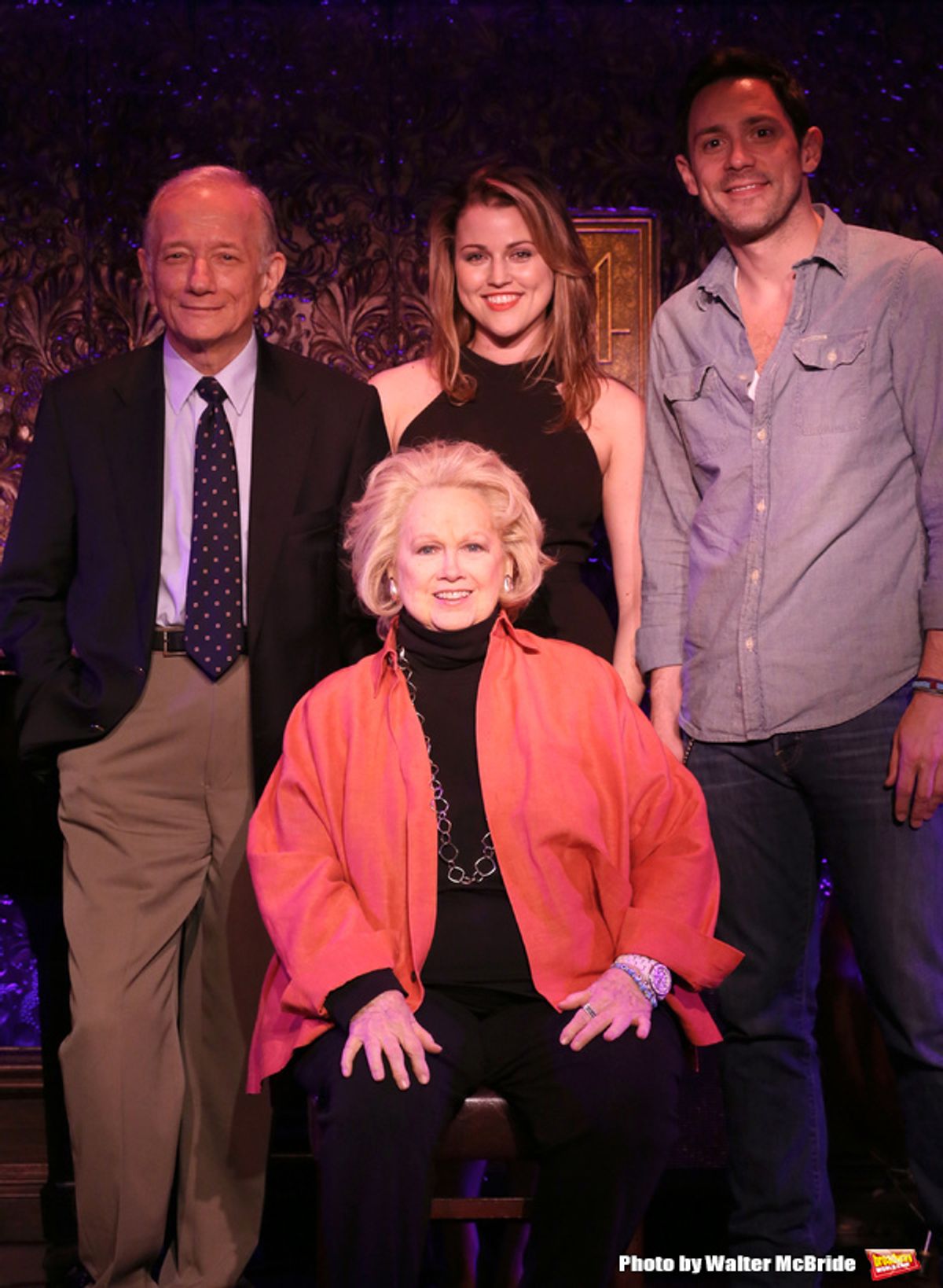 Jonathan Tunick, Rebecca Faulkenberry, Barbara Cook & Steve Kazee   attending a Press Preview at the 54 Below in New York City on 4/23/2013... at 