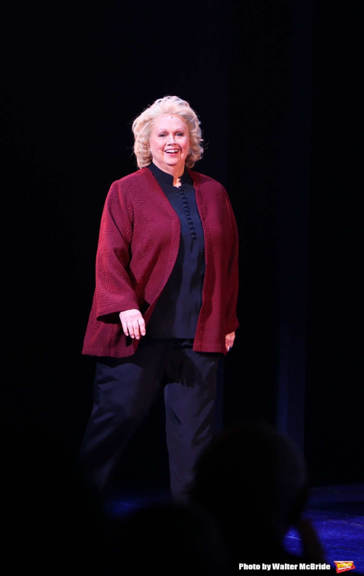 Barbara Cook taking a bow during the Broadway Opening Night Curtain Call for SONDHEIM on SONDHEIM at Studio 54 in New York City. April 22, 2010  at 