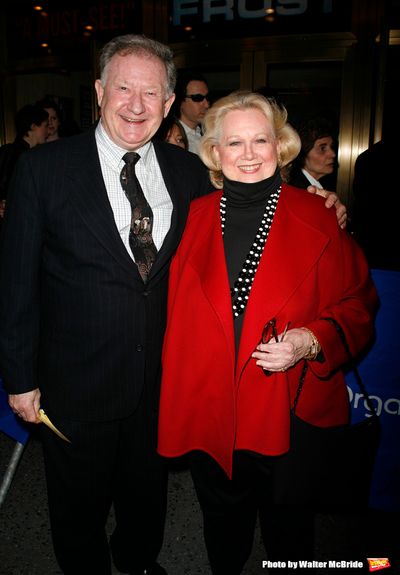 Harvey Evans & Barbara Cook arriving for the Opening Night performance of FROST NIXON Photo