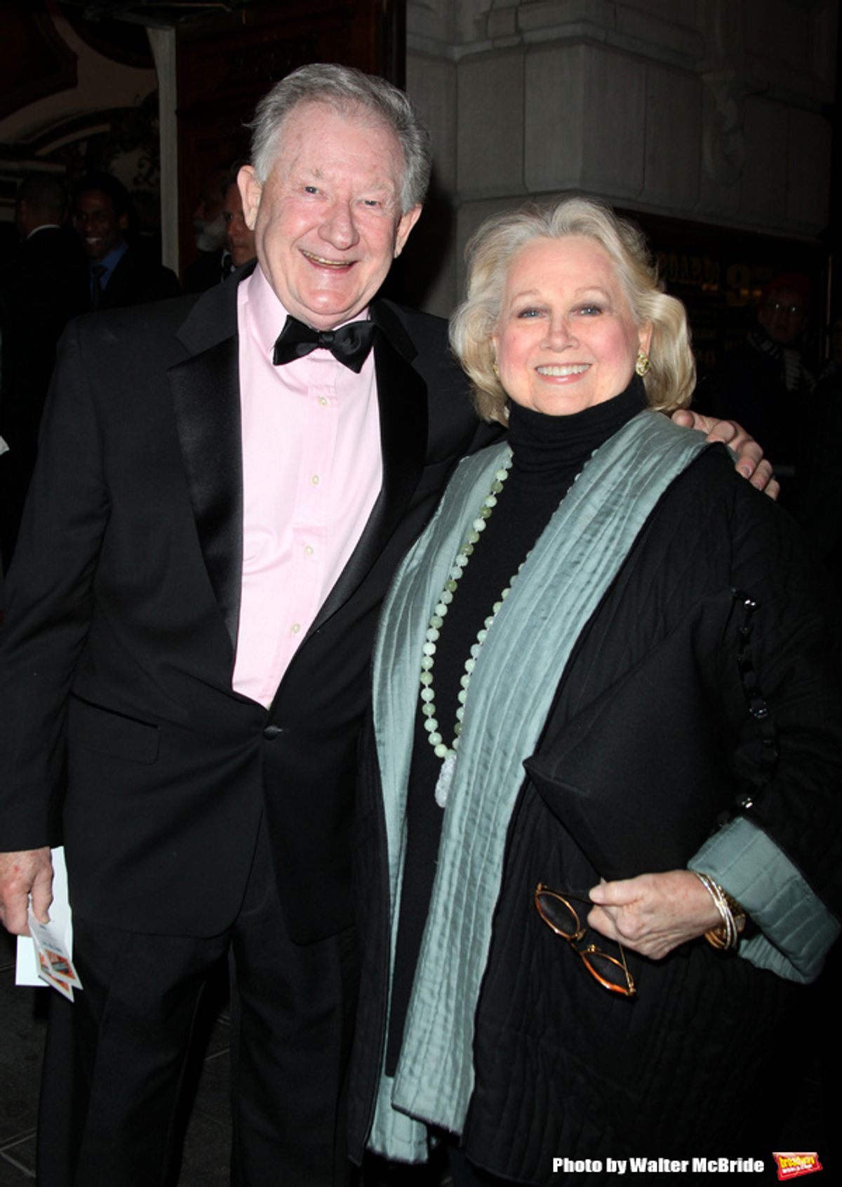 Harvey Evans & Barbara Cook arrives for  the Opening Night Performance of 'The Scottsboro Boys' at the Lyceum Theatre in New York City.


 at 