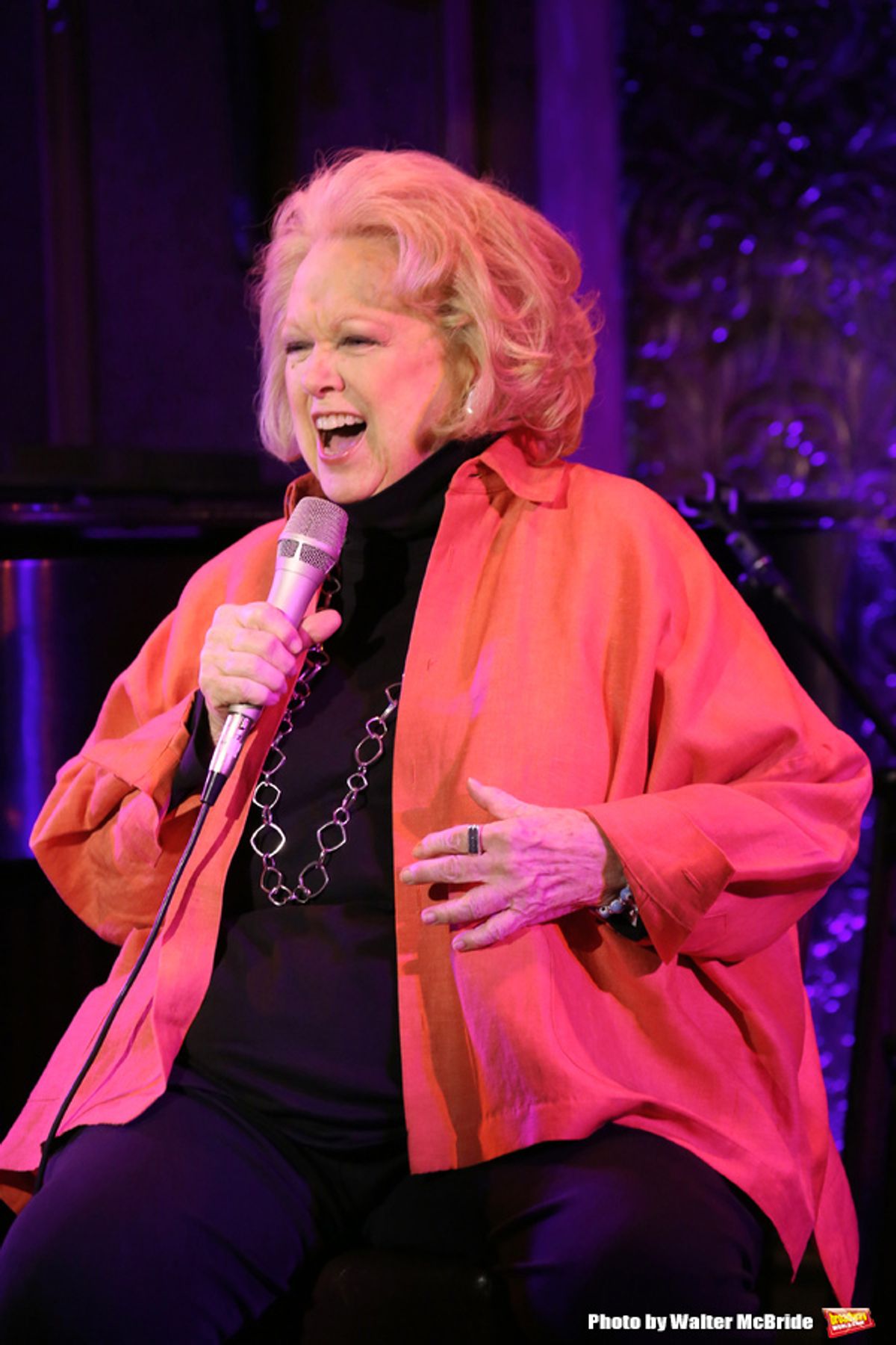 Barbara Cook  performing a press preview at the 54 Below in New York City on 4/23/2013... at 
