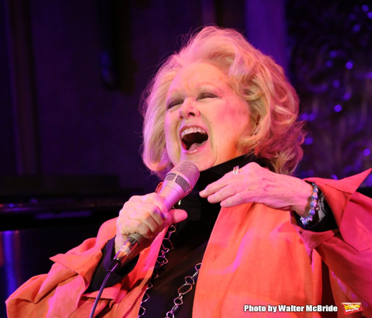 Barbara Cook  performing a press preview at the 54 Below in New York City on 4/23/2013... at 