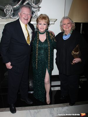 Debbie Reynolds & Harvey Evans & Barbara Cook
attending the Opening Night of Debbie Reynolds at the Cafe Carlyle, Carlyle Hotel in New York City.
June 3, 2009 @ BroadwayWorld Debbie Reynolds & Harvey Evans & Barbara Cook
attending the Opening Night of Debbie R Photo