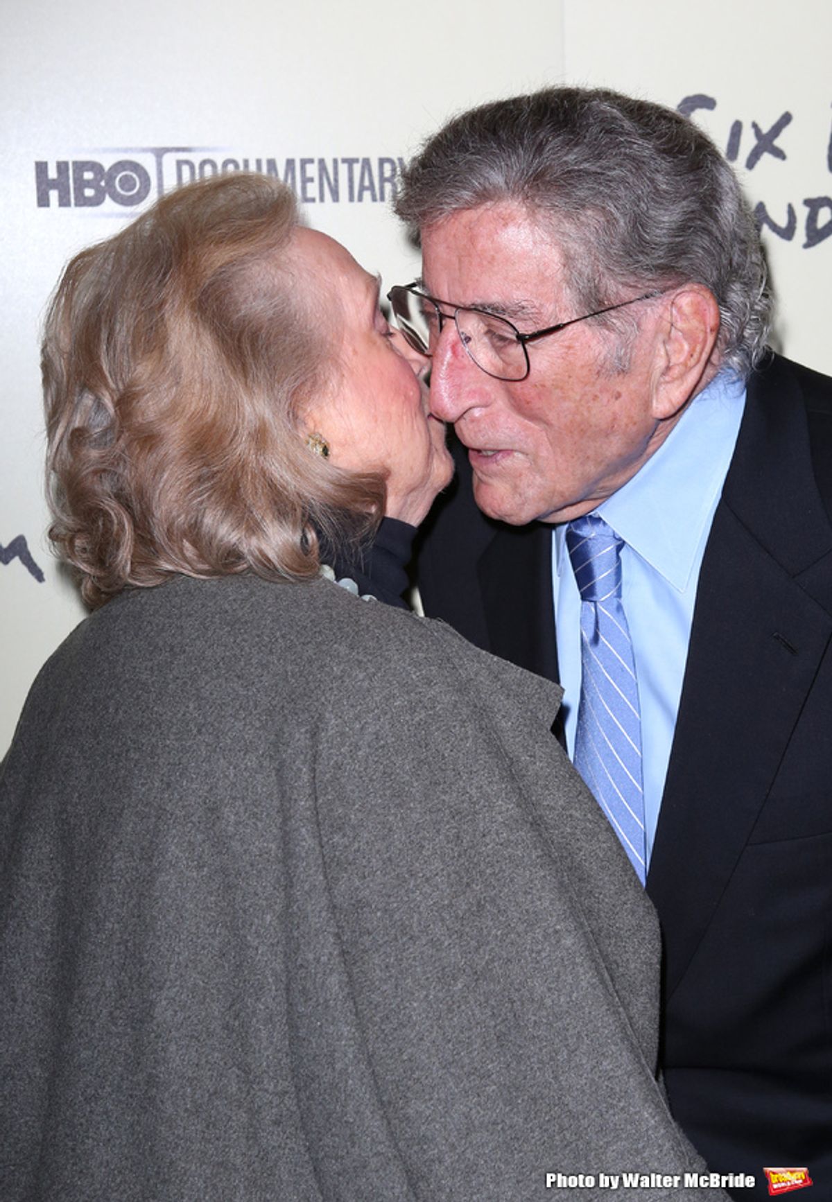 Barbara Cook & Tony Bennett  attending the Premiere Screening of HBO's 'Six By Sondheim' at The Museum Of Modern Art in New York City on November 18, 2013. at 