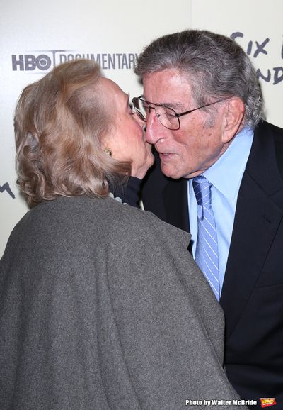 Barbara Cook & Tony Bennett  attending the Premiere Screening of HBO's 'Six By Sondhe Photo