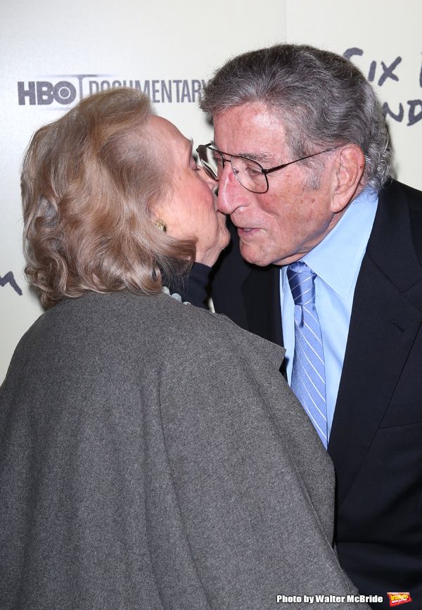 Barbara Cook & Tony Bennett  attending the Premiere Screening of HBO's 'Six By Sondhe Photo