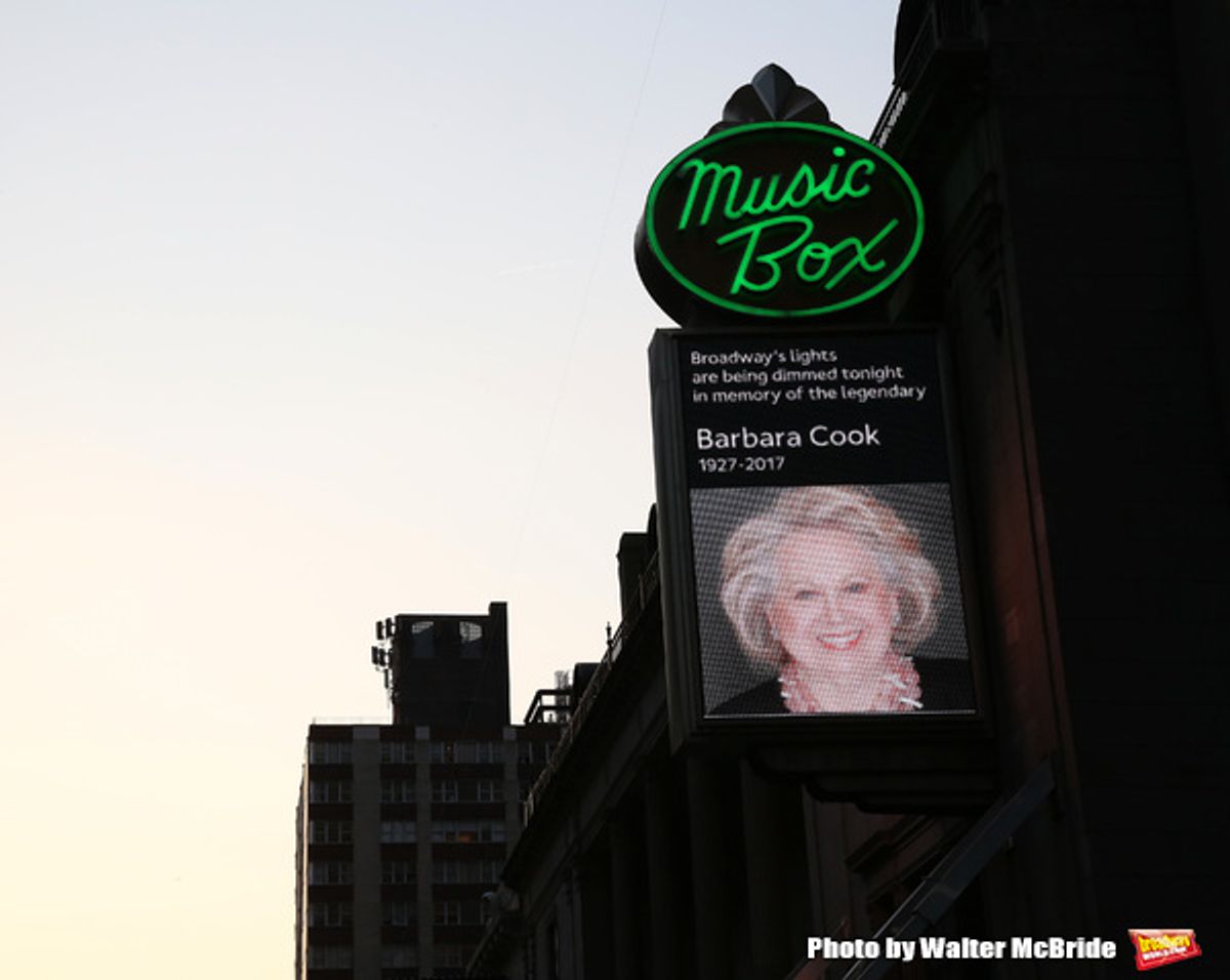 Broadway Dims The Lights In Memory of Barbara Cook at 