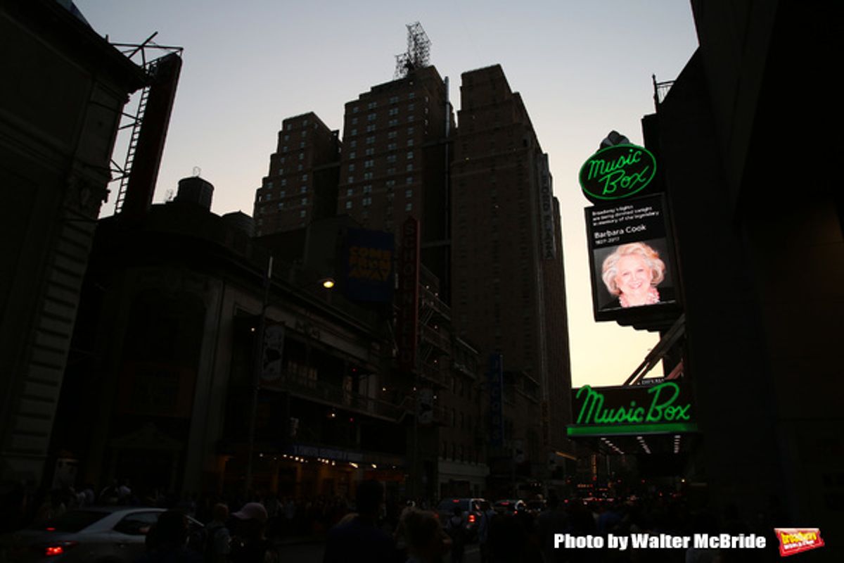 Broadway Dims The Lights In Memory of Barbara Cook at 