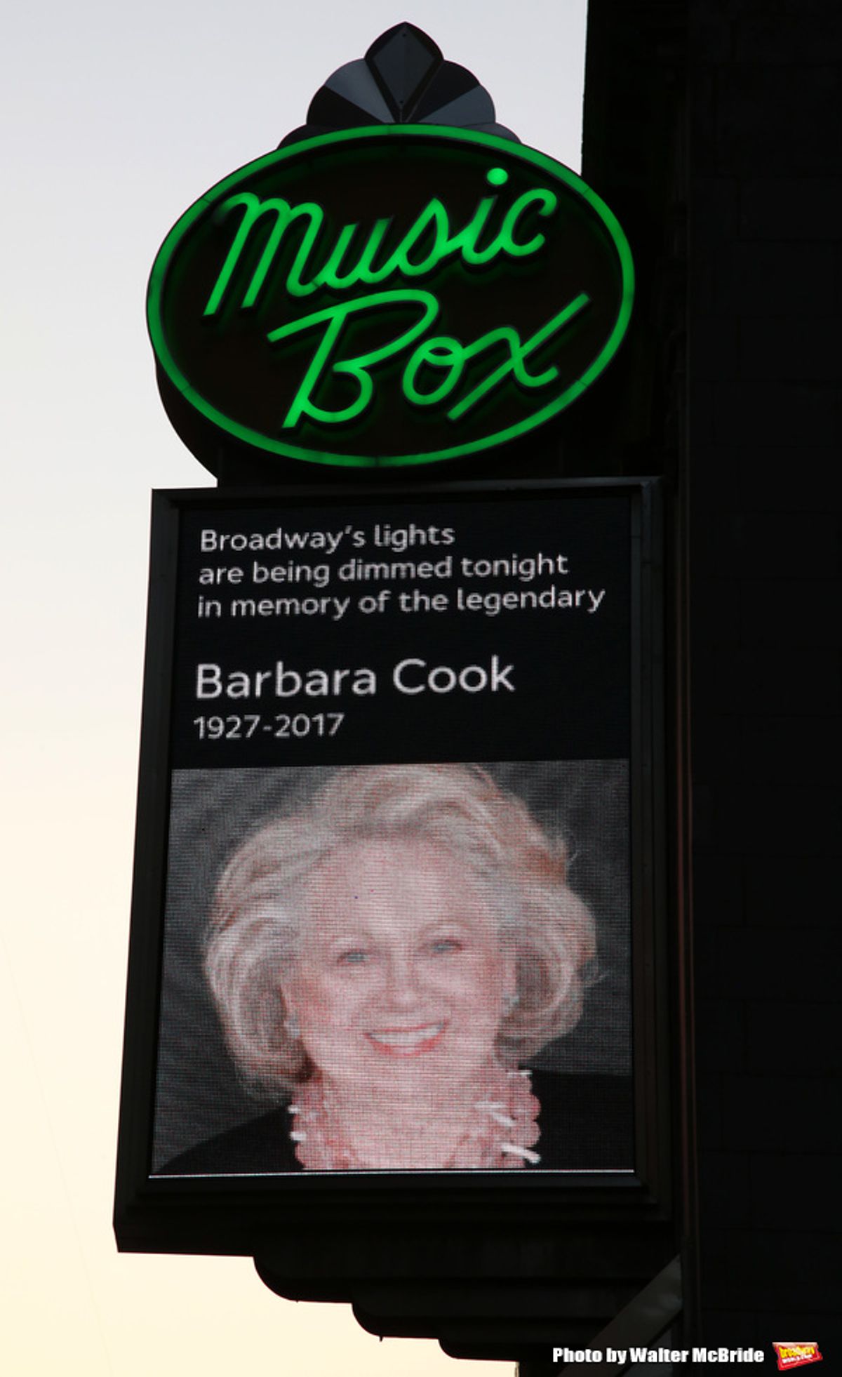 Broadway Dims The Lights In Memory of Barbara Cook at 