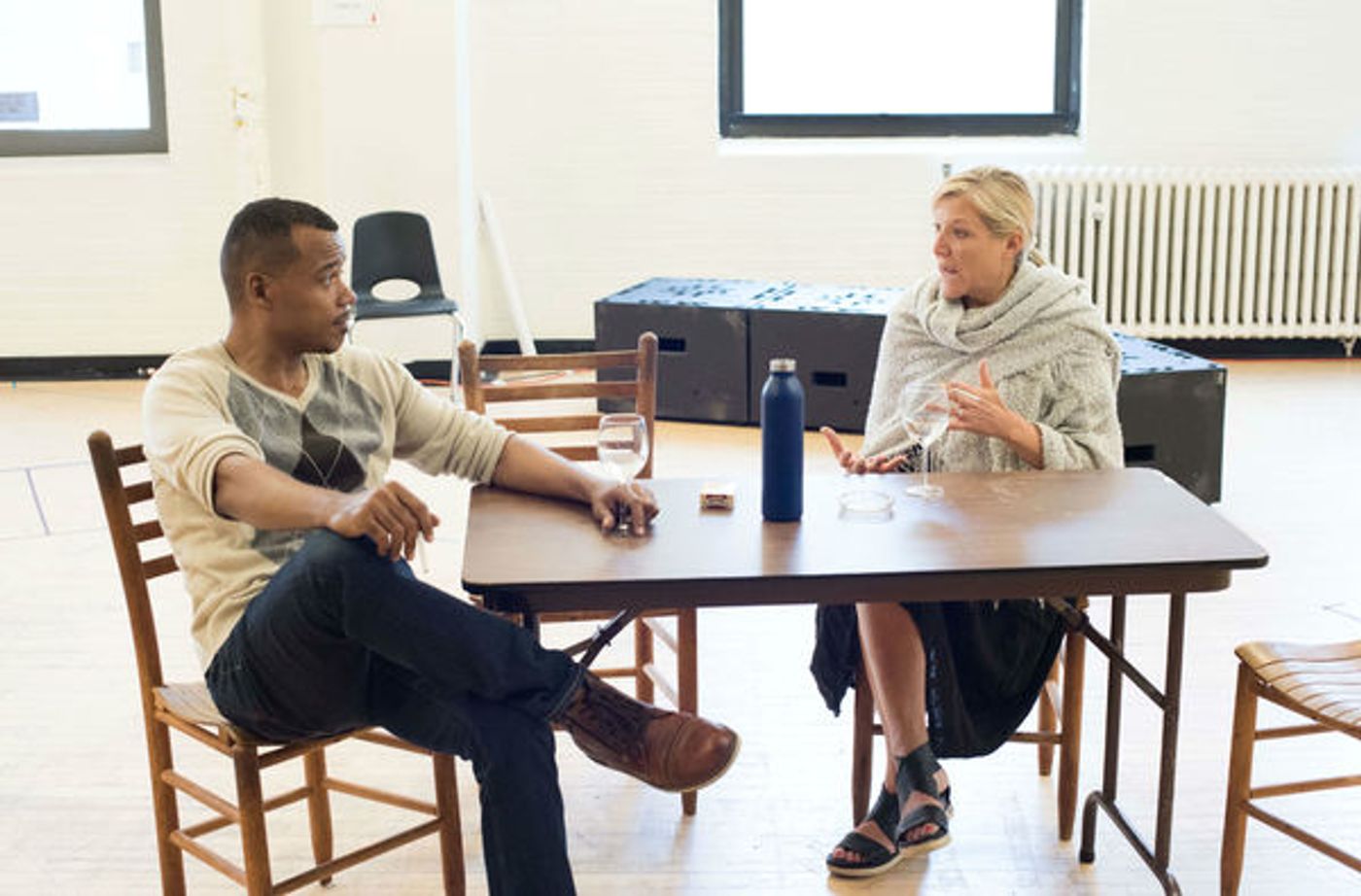 Photo Flash: In Rehearsal for ON THE SHORE OF THE WIDE WORLD at Atlantic Theater Company  Image