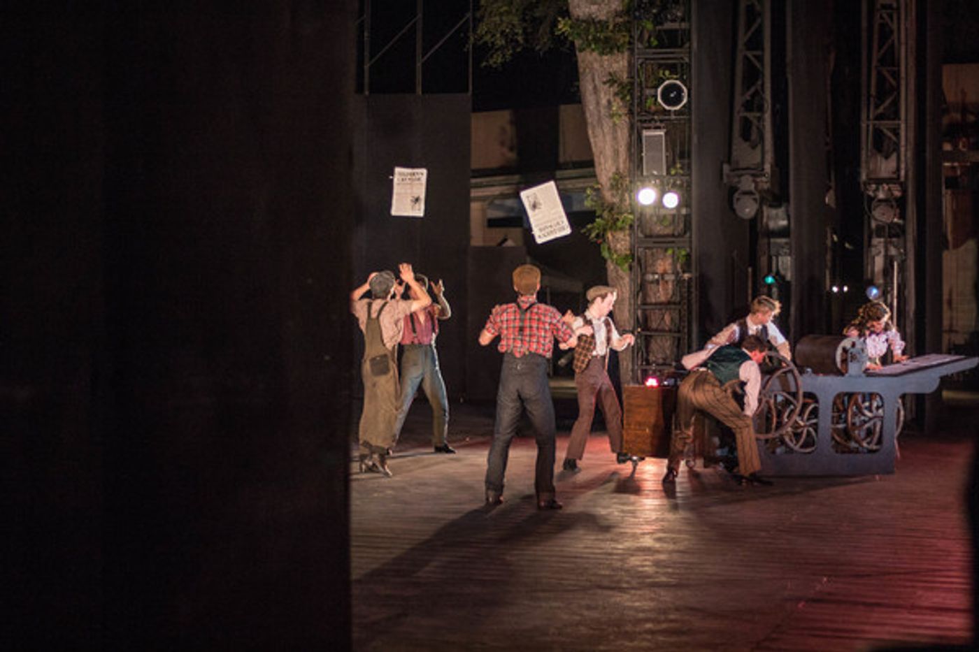 BWW Photo Exclusive: Watch What Happens... Backstage with NEWSIES at The Muny!  Image