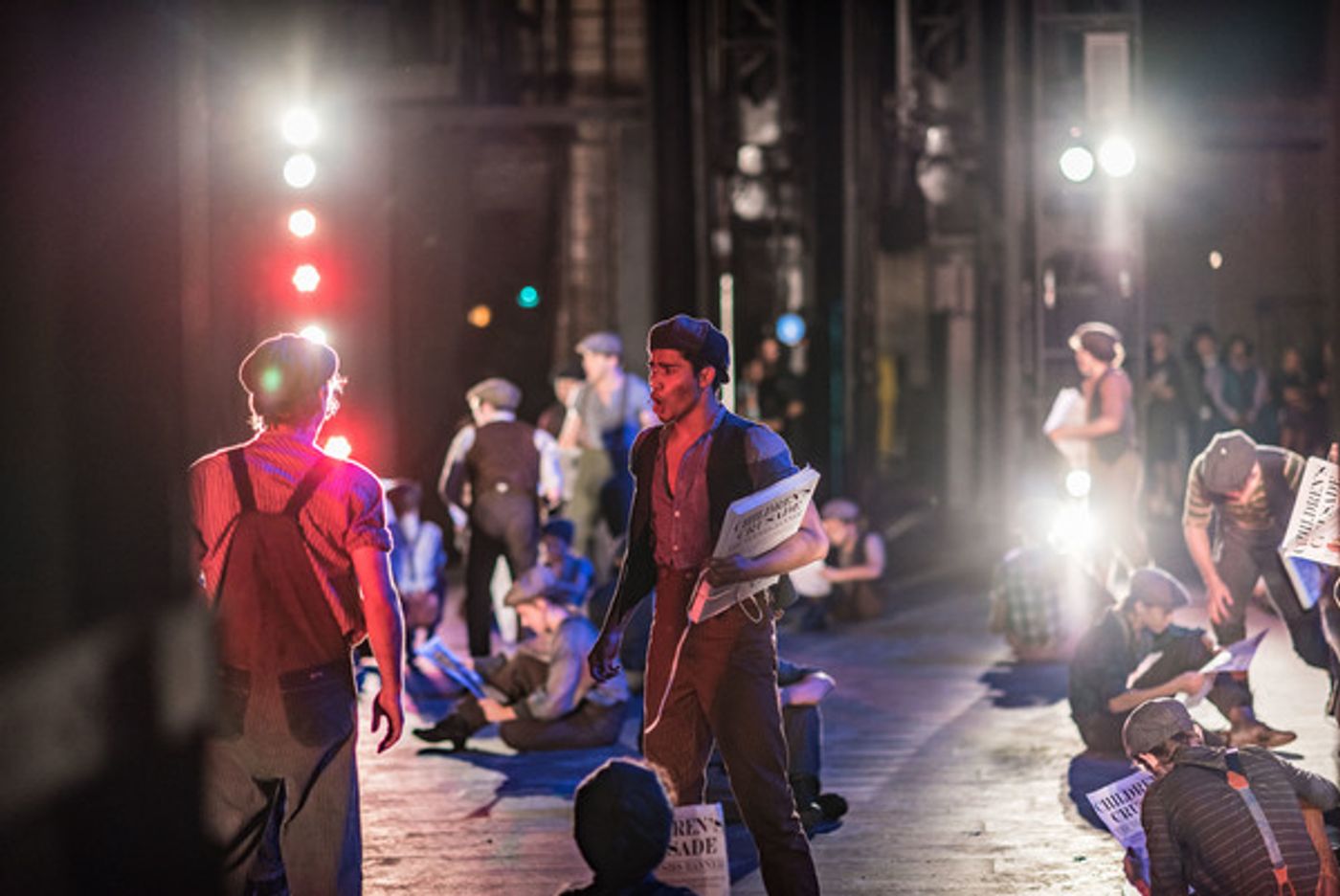 BWW Photo Exclusive: Watch What Happens... Backstage with NEWSIES at The Muny!  Image