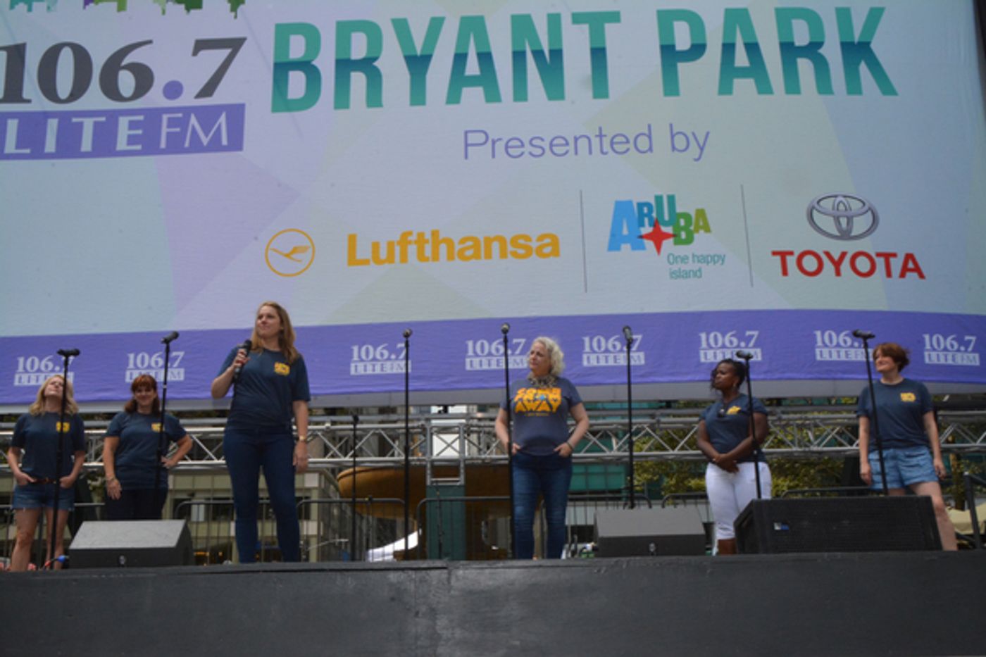 Photo Coverage: Casts of COME FROM AWAY. CHARLIE, and More Dazzle Broadway In Bryant Park  Image